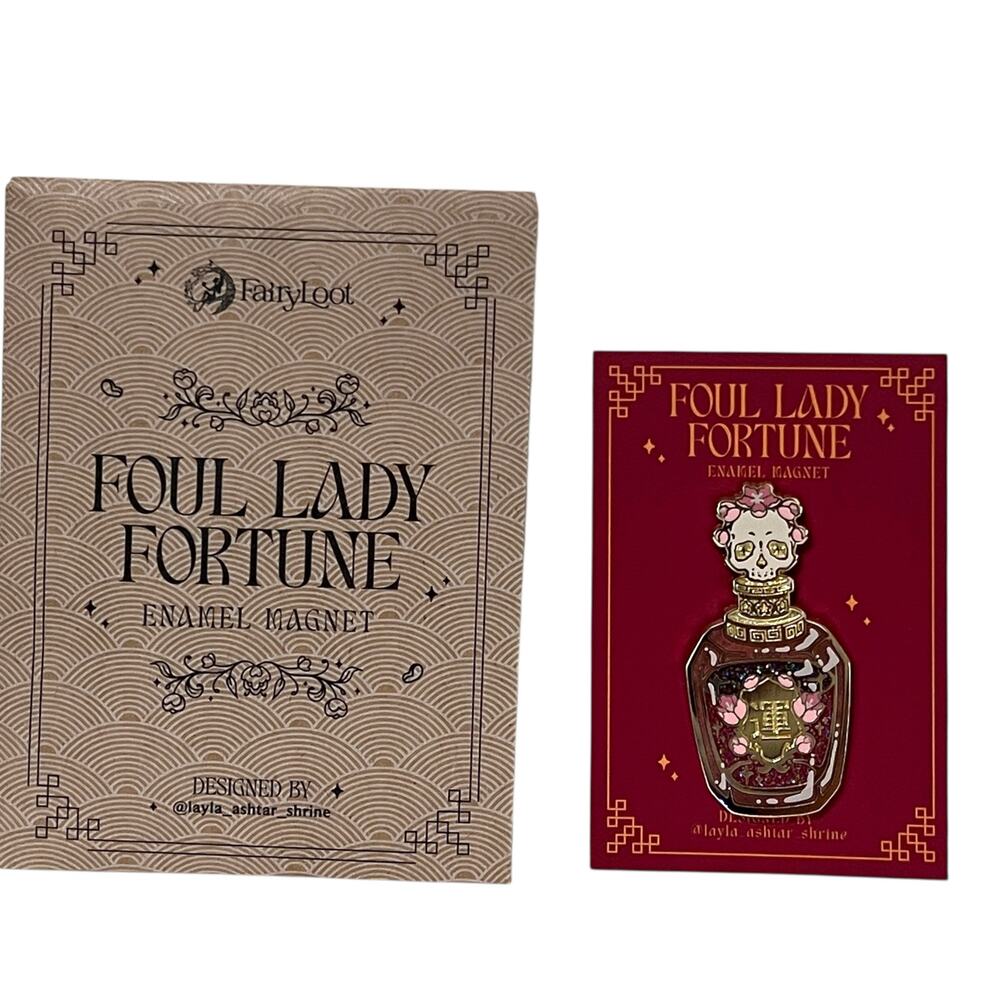 FairyLoot Foul Lady Fortune by Chloe Gong Enamel Magnet - March 2025